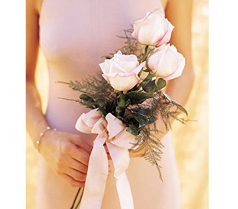 Simple Pink Roses to Carry in Ellicott City MD, Wessel's Florist & Weddings
