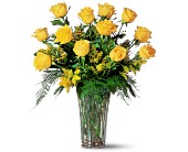 A Dozen Yellow Roses in Ellicott City MD, Wessel's Florist & Weddings
