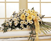 Drop of Sunshine Casket Spray in Ellicott City MD, Wessel's Florist & Weddings