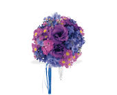 Violet Spectrum Nosegay in Ellicott City MD, Wessel's Florist & Weddings