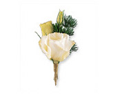 White Lisianthus Boutonniere in Ellicott City MD, Wessel's Florist & Weddings