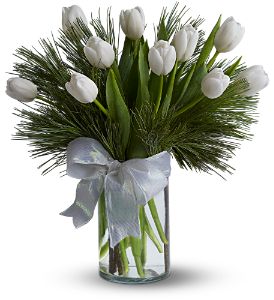 Wessel's Florist & Weddings, Ellicott City, Maryland - Tulips and Pine, picture