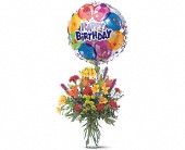 Wessel's Florist & Weddings, Ellicott City, Maryland - Birthday Balloon Bouquet, picture